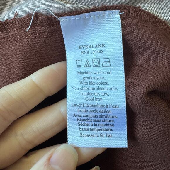 NEW Everlane The Utility Barrel Pants Rosewood Brown - Picture 6 of 10